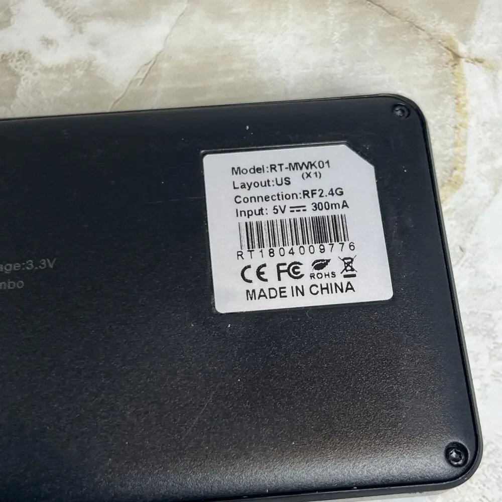 Rii RT-MWK01 Mini X1 Keyboard FOR PARTS or REPAIR - UNTESTED